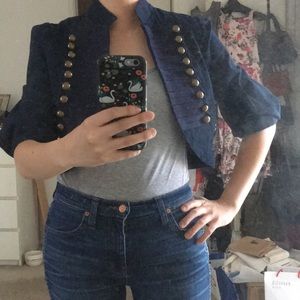 Cropped military inspired jacket by B.B. Dakota